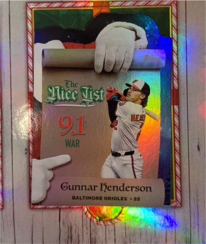 2025 Topps Holiday #MNL-16 Gunnar Henderson — front