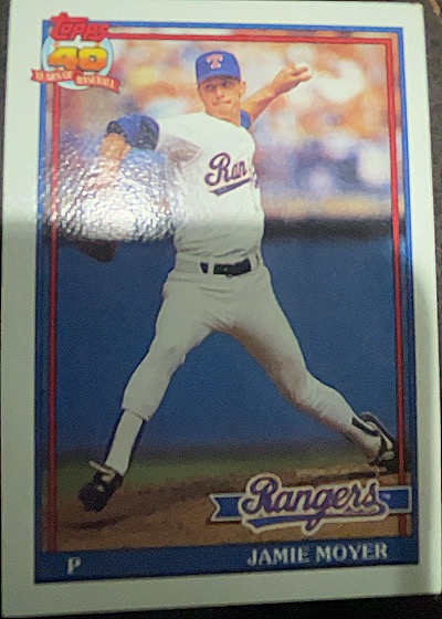1991 Topps #138 Jamie Moyer Texas Rangers — front