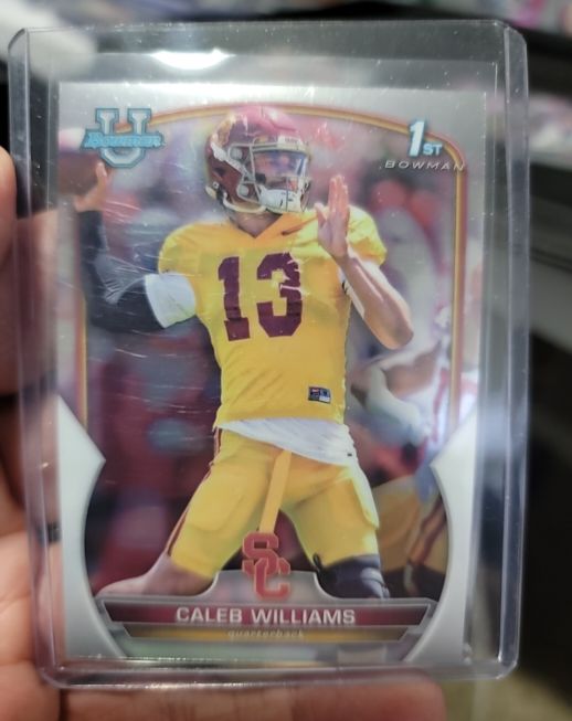 2022 Bowman University #50 Caleb Williams — front