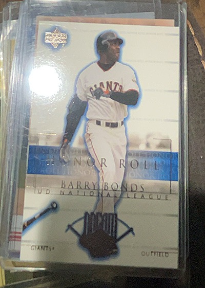 2002 Upper Deck Honor Roll #7 Barry Bonds — front