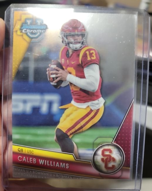 2023 Bowman University Chrome #1 Caleb Williams — front