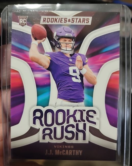 2024 Panini Rookies & Stars Rookie Rush #RR-JMY J.J. McCarthy — front