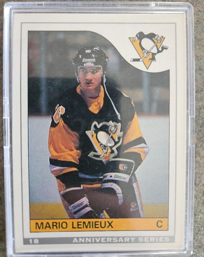 1992-93 O-Pee-Chee #18 Mario Lemieux — front