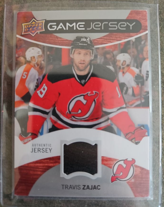 2012-13 Upper Deck Game Jersey #GJ-TZ Travis Zajac — front