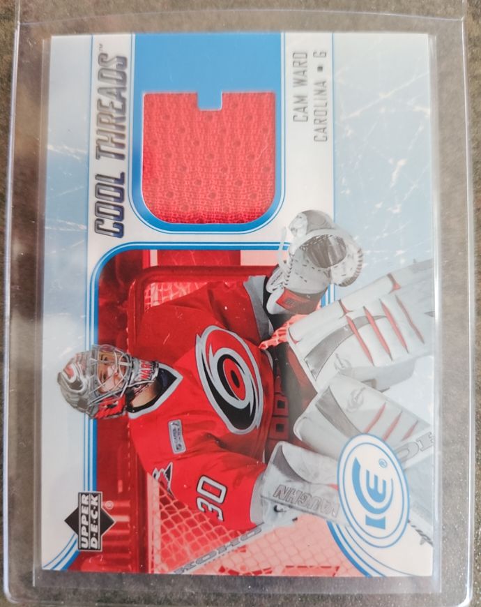 2005-06 Upper Deck Ice Cool Threads #CT-CW Cam Ward — front