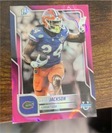 2025 Bowman University Chrome #163 Ja'Kobi Jackson — front