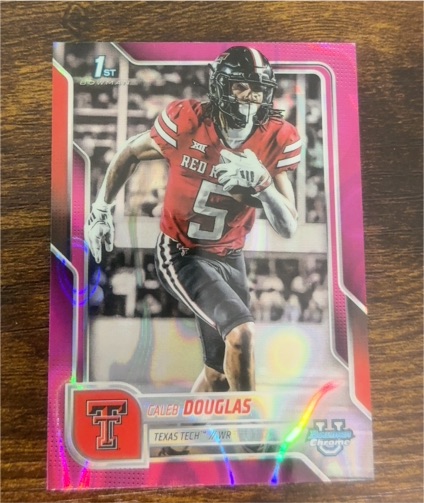 2025 Bowman University Chrome #74 Caleb Douglas — front