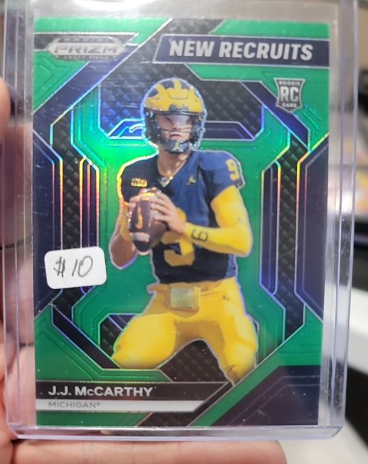 2024 Panini Prizm Draft Picks New Recruits #NR-JMY J.J. McCarthy — front