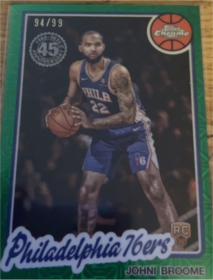 2025 Topps Chrome 45th Anniversary #94 Johni Broome — front