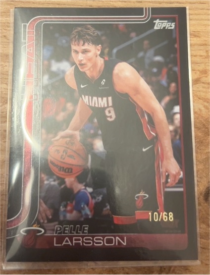 2025-26 Topps #79 Pelle Larsson Miami Heat — front