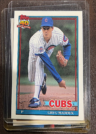 1991 Topps #35 Greg Maddux — front