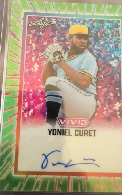 2025 Leaf Vivid Baseball #120 Yoniel Curet — front