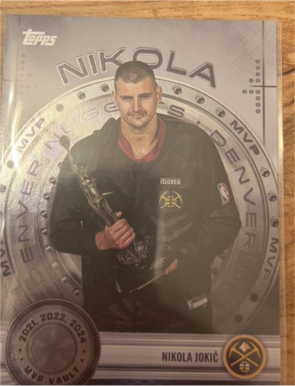 2025-26 Topps #MVP-1 Nikola Jokic MVP Vault — front