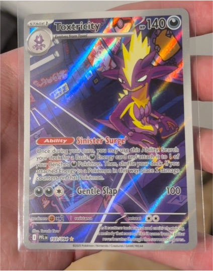 2023 Pokémon TCG ME02 #103 Toxtricity Phantasmal Flames Illustration Rare — front