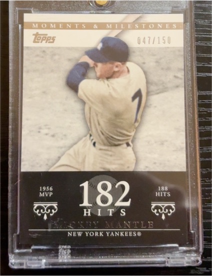 2007 Topps Moments & Milestones #182 Mickey Mantle — front