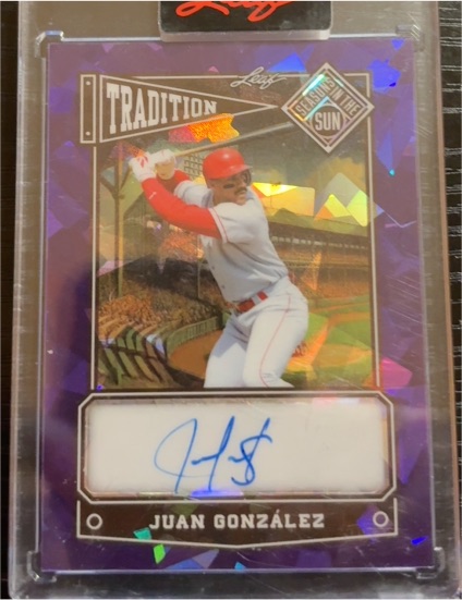 2025 Leaf Seasons in the Sun Tradition #T-JG1 Juan González — front