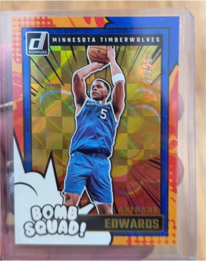 2024-25 Panini Donruss #13 Anthony Edwards Bomb Squad — front