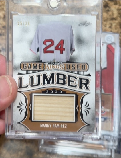 2020 Leaf Lumber Kings Game Used Lumber #GUL-24 Manny Ramirez — front