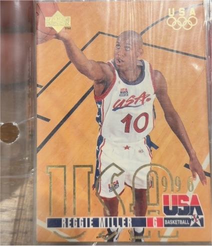 1995-96 Upper Deck #319 Reggie Miller USA Basketball — front