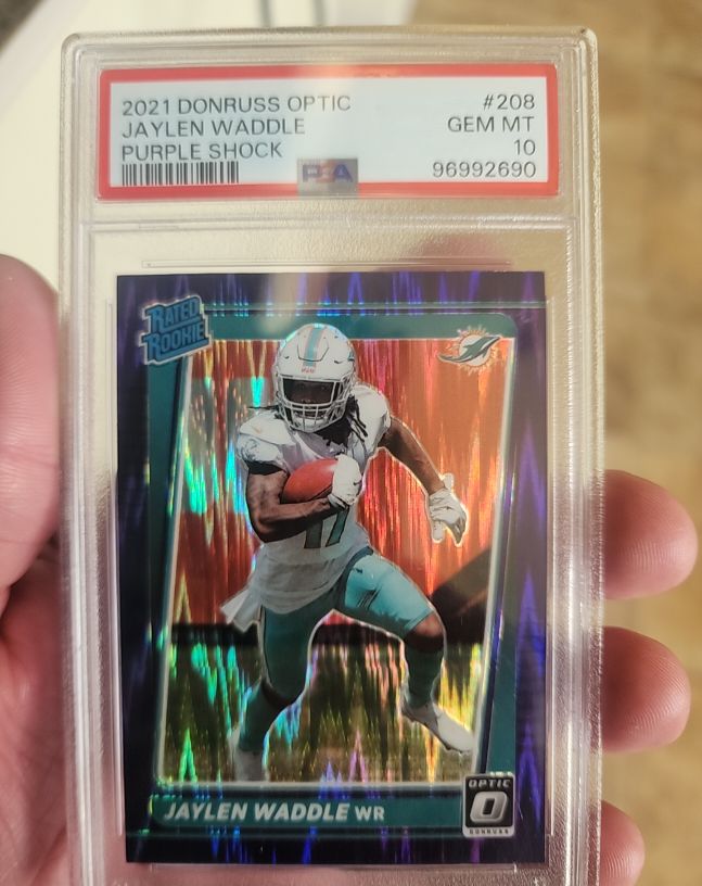 2021 Donruss Optic #208 Jaylen Waddle — front