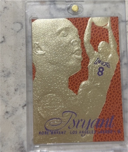 1996 Fleer Flair Showcase Legacy 23KT Gold Kobe Bryant — front