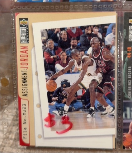 1996-97 Upper Deck Collector's Choice #366 Assignment: Jordan Michael Jordan — front
