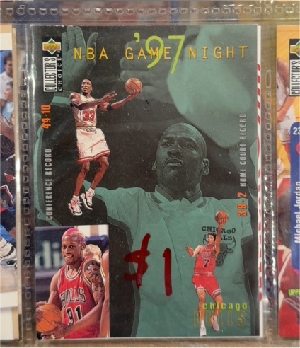 1997-98 Upper Deck Collector's Choice NBA Game Night #159 Michael Jordan — front