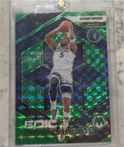 2024 Panini Mosaic Epic Performers #5 Anthony Edwards — front