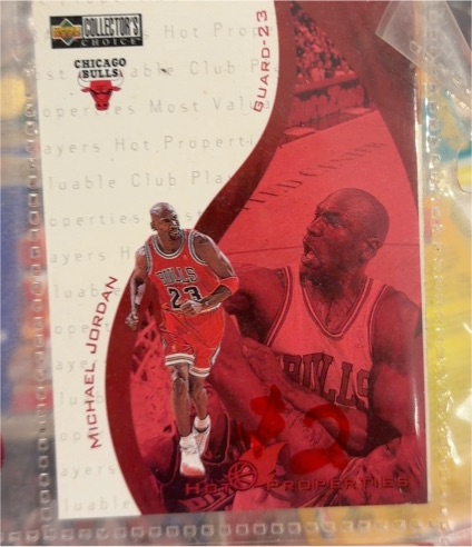 1997-98 Upper Deck Collector's Choice #385 Michael Jordan Hot Properties — front