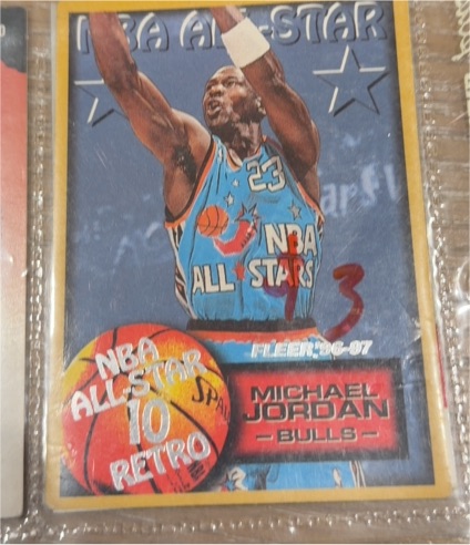 1996-97 Fleer #282 Michael Jordan NBA All-Star 10 Retro — front