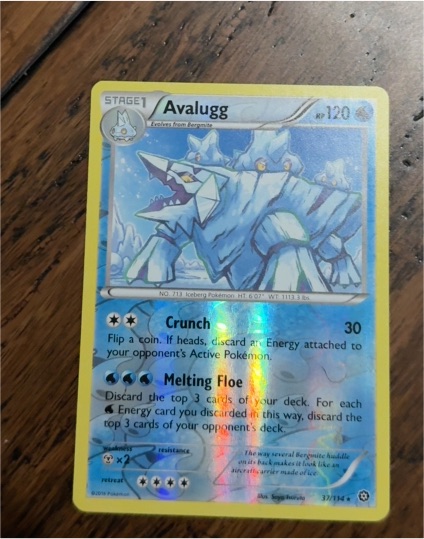 2016 Pokémon Steam Siege #37 Avalugg — front