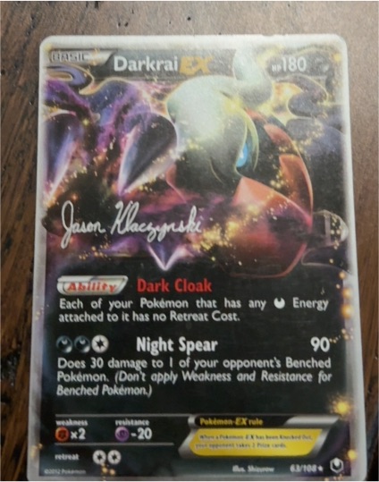 2012 Pokémon Dark Explorers #63 Darkrai EX — front