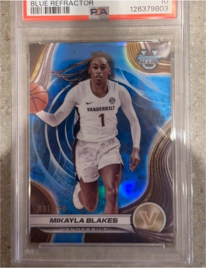 2024-25 Bowman Best University #56 Mikayla Blakes — front