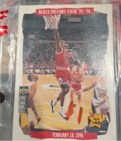 1996-97 Upper Deck Collector's Choice Bulls Victory Tour '95-'96 #46 Michael Jordan — front