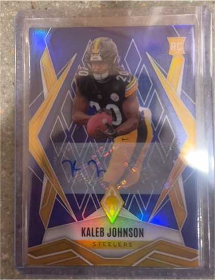 2025 Panini Phoenix Kaleb Johnson Rookie Card — front
