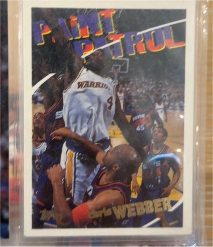 1994-95 Topps #106 Chris Webber Paint Patrol — front