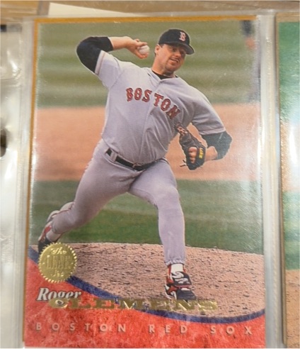 1994 Leaf #255 Roger Clemens Boston Red Sox — front