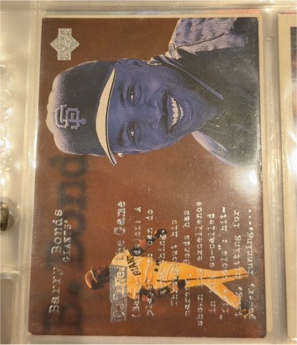 1997 Upper Deck Define The Game #144 Barry Bonds — front