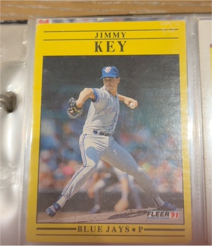 1991 Fleer #178 Jimmy Key — front