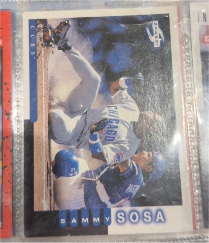 1998 Score #65 Sammy Sosa — front