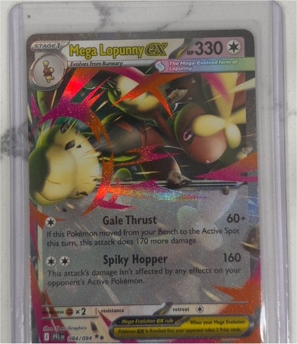 Mega Lopunny EX 084/094 Phantasmal Flames — front