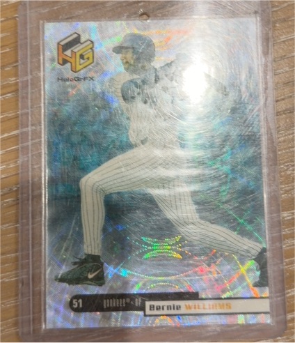 1999 Upper Deck HoloGrFX #51 Bernie Williams — front