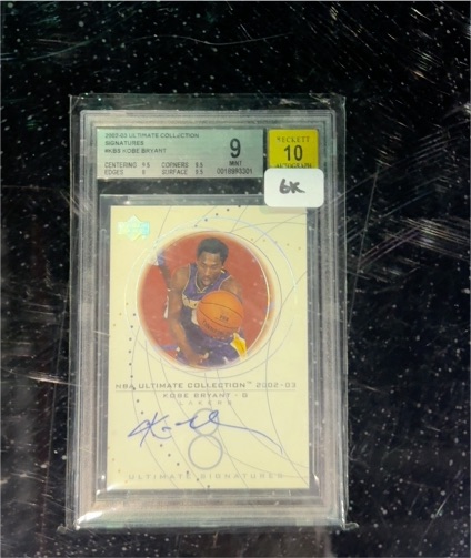2002-03 Upper Deck Ultimate Collection #KR-S Kobe Bryant — front