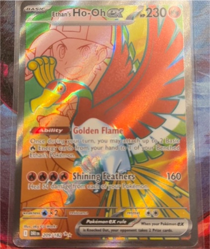 Pokémon SV10: Destined Rivals #209 Ethan's Ho-Oh ex — front