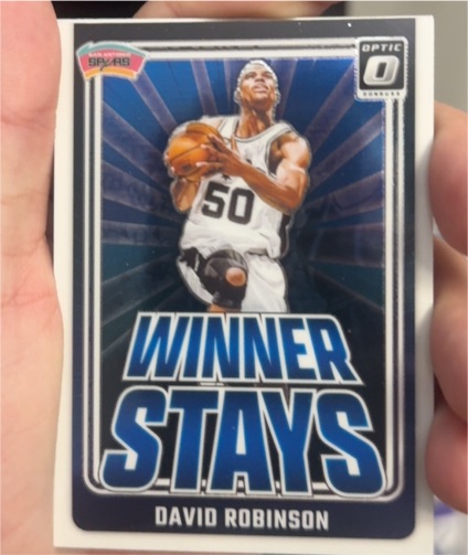 2024-25 Panini Donruss Optic #15 David Robinson Winner Stays — front