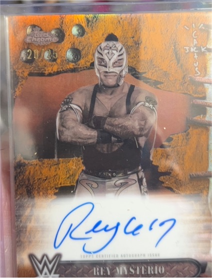 2025 Topps Chrome WWE x Cactus Jack #6 Rey Mysterio — front