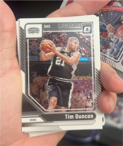 2024-25 Panini Donruss Optic #248 Tim Duncan Legends — front
