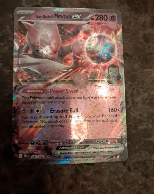 2025 Pokémon SV10 #081 Team Rocket's Mewtwo ex — front