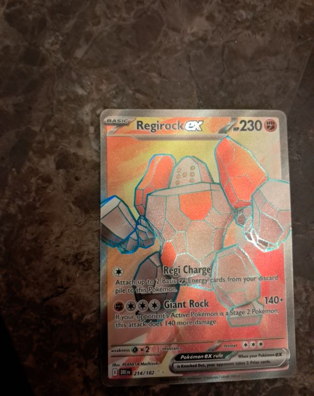 2025 Pokémon Scarlet & Violet Destined Rivals #214 Regirock ex — front