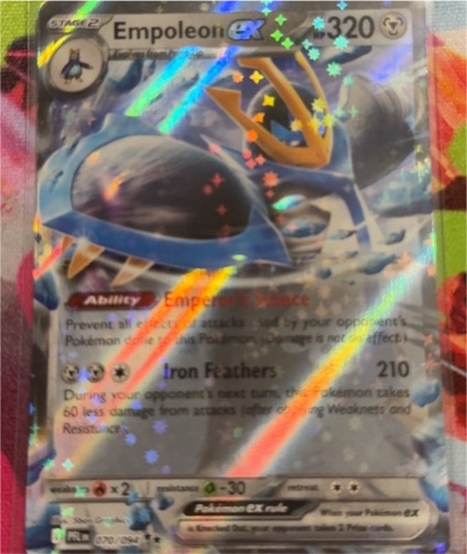 2025 Pokémon Scarlet & Violet Phantasmal Flames #070 Empoleon EX — front